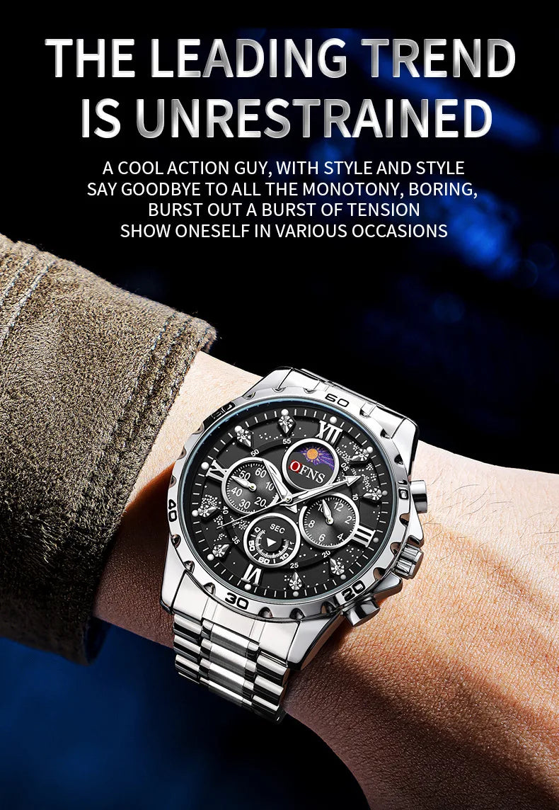 Premium Men's Military Watch - Waterproof Quartz