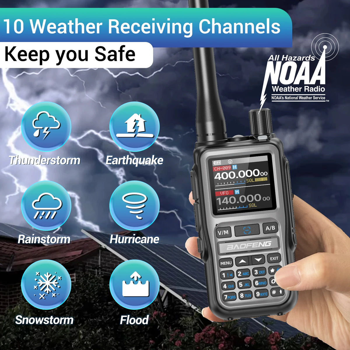 Professional Mini Walkie Talkie - Multi-Band & Bluetooth Two-Way Radio