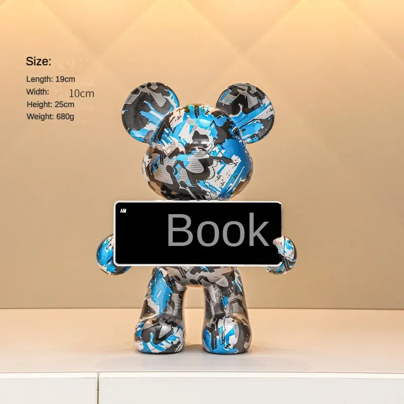 Premium Bear Desktop LED Clock - Luxury Digital Display