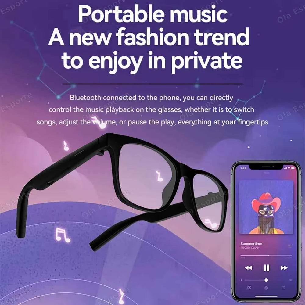 Smart Audio Glasses - Bluetooth Sunglasses & Voice Assistant