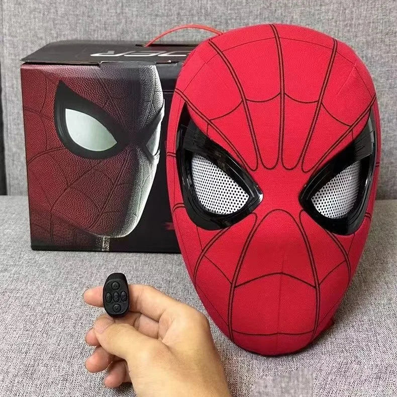 Premium Spider Man Mask - Chin Operable Glowing Headgear Toy