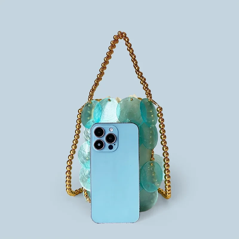 Elegant Sparkle Bead Bag - Handmade Mermaid Princess Design