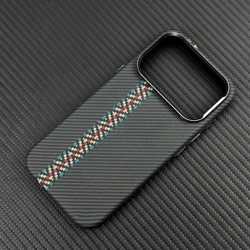 Luxury Carbon Fiber iPhone Case - MagSafe & Shockproof