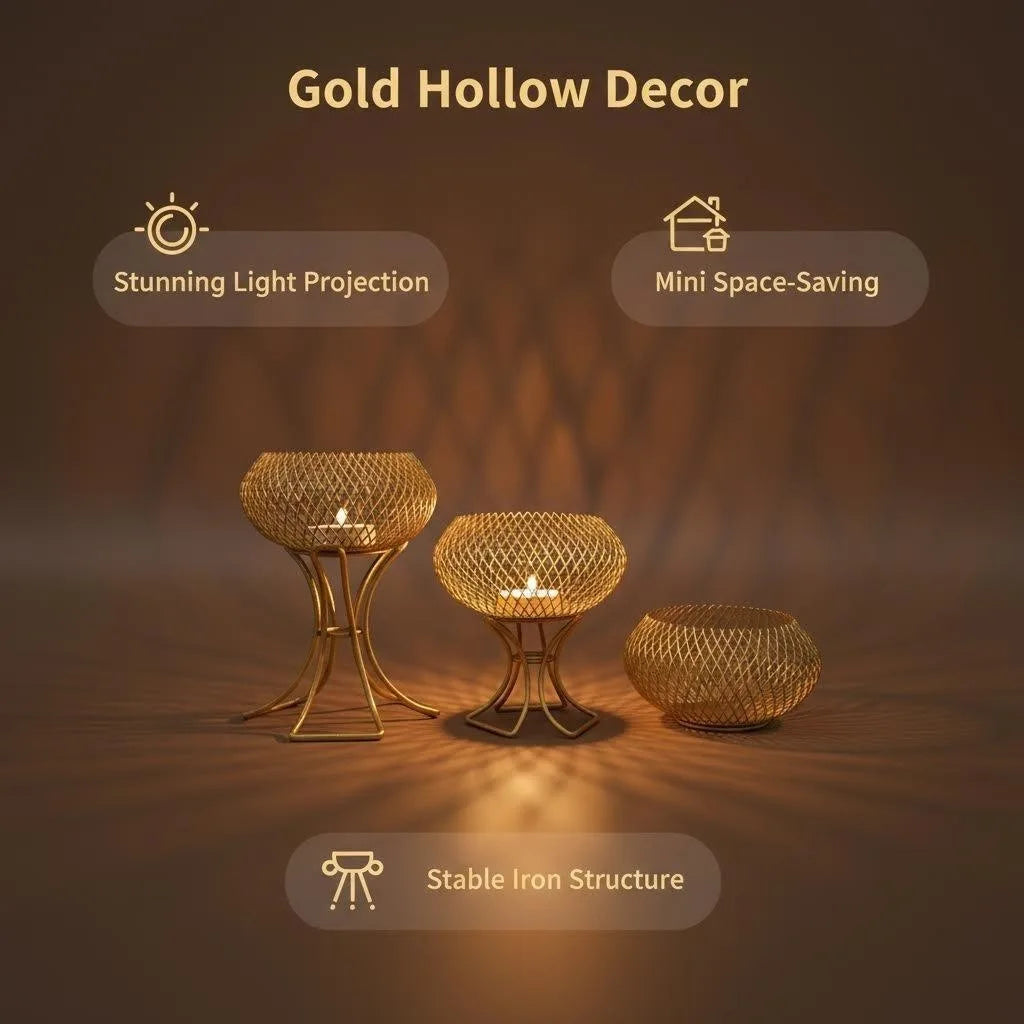 Premium Luxury Gold Lantern - Elegant Home Decor Accent