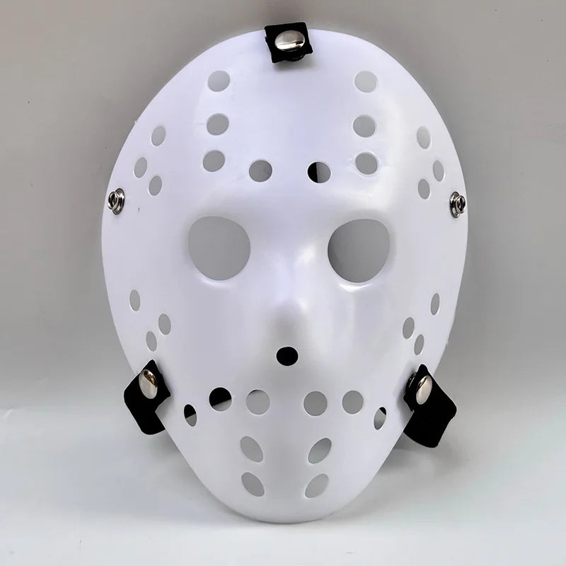 Vintage Distressed Halloween Horror Mask with Hollow Hole Design