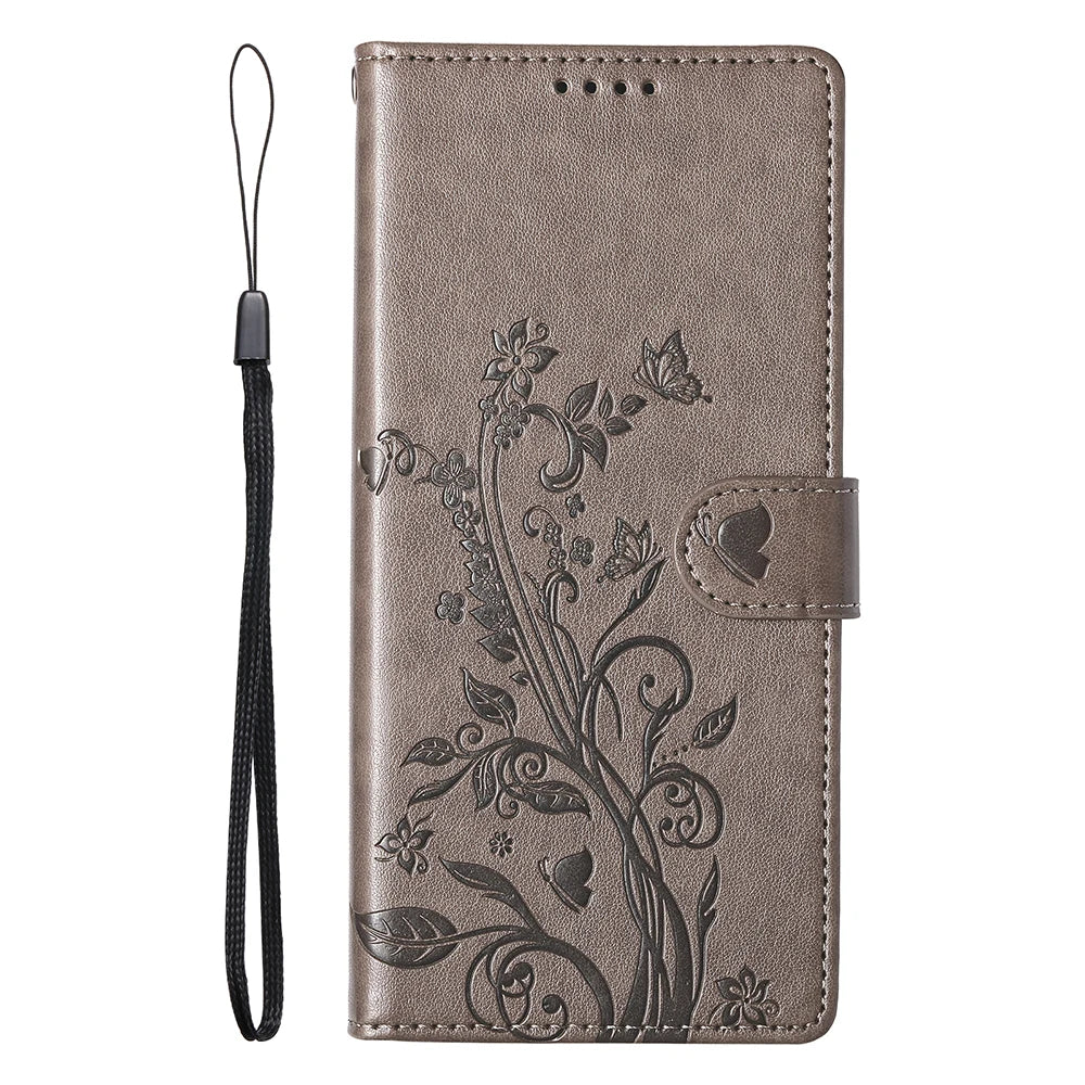Luxury Leather Flip Case - Wallet & Card Slot Cover
