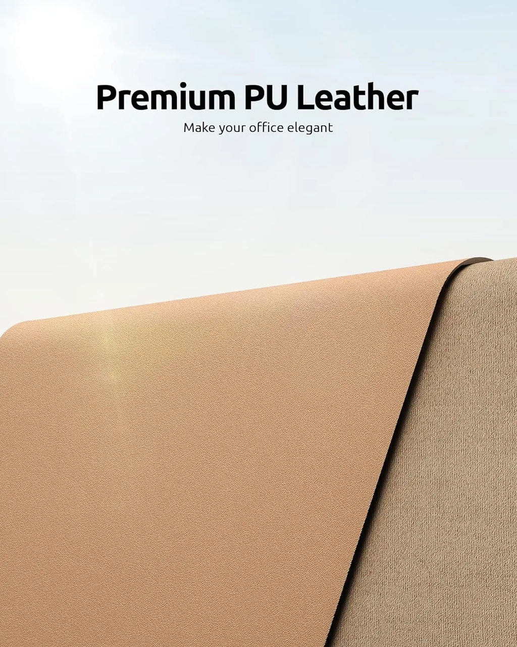 Premium Leather Desk Mat - Large Office Computer Protector