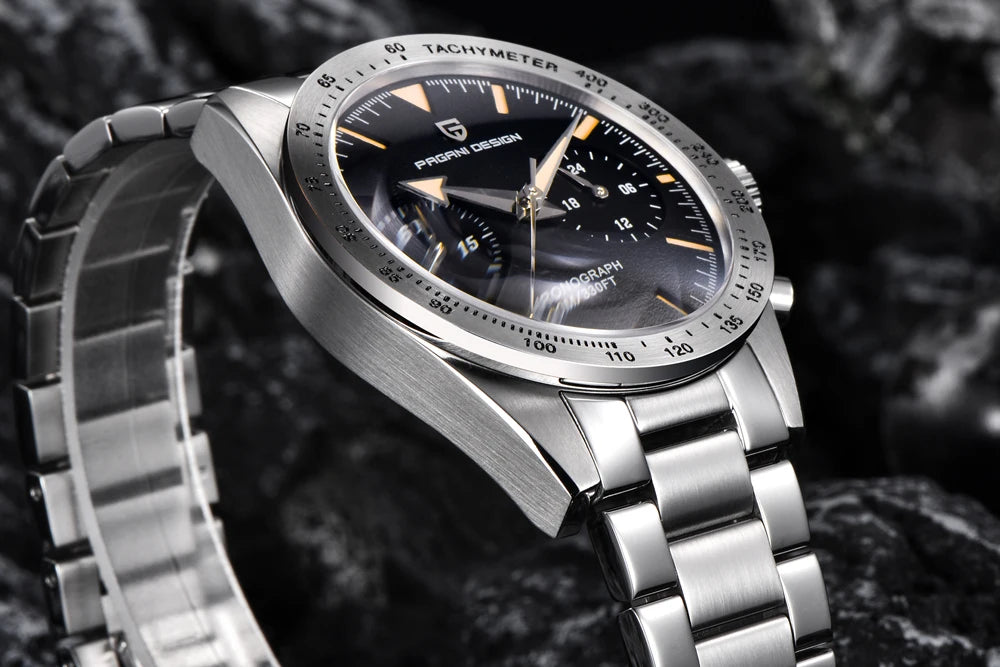 Luxury Men's Quartz Watch - Chronograph Sapphire