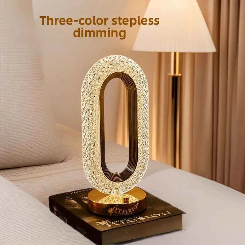 Elegant Luxury Bedside Lamp - Touch Night Light