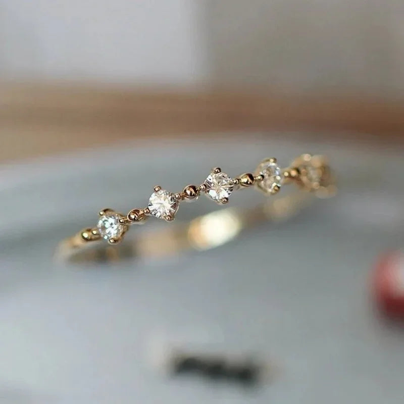 Elegant Eternity Ring - Brilliant Round Zirconia Wedding Band