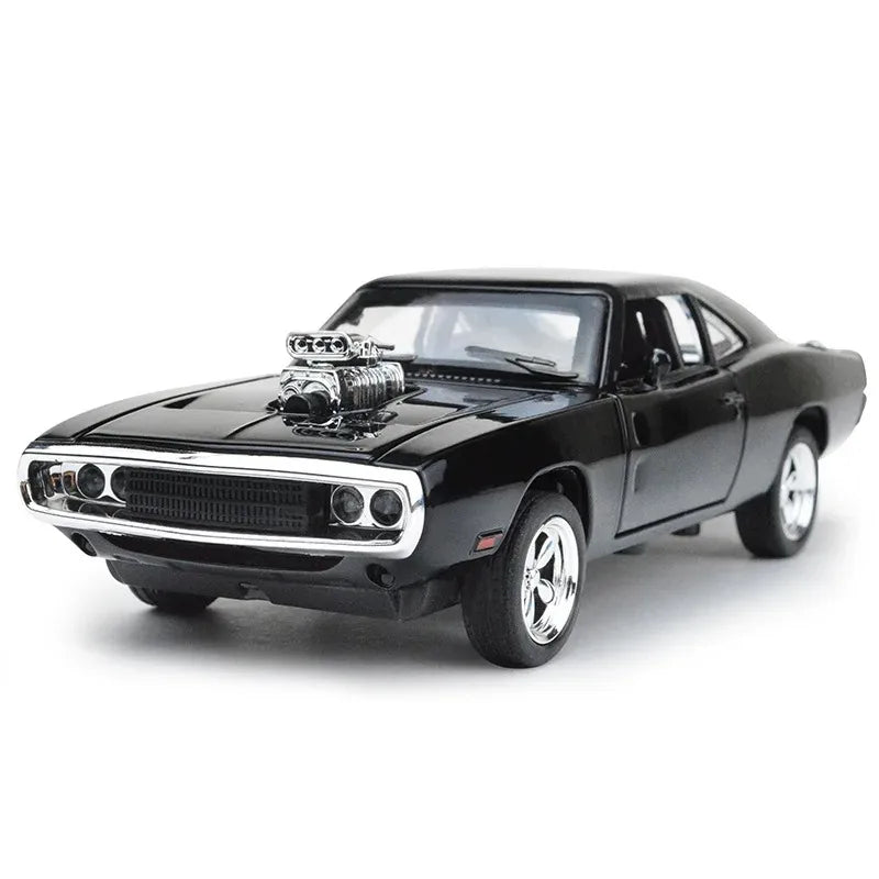 Premium 1970 Dodge Charger Alloy Model - Pull Back Sports Car