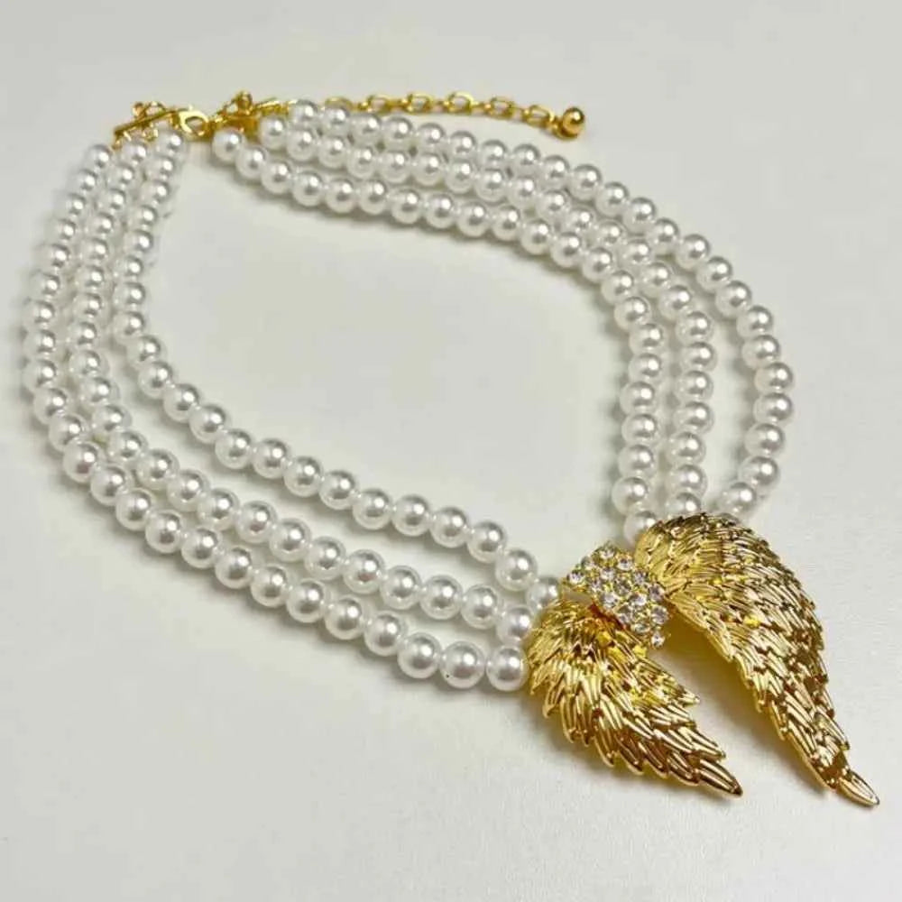 Elegant Multi Layer Pearl Necklace - Light Luxury Choker