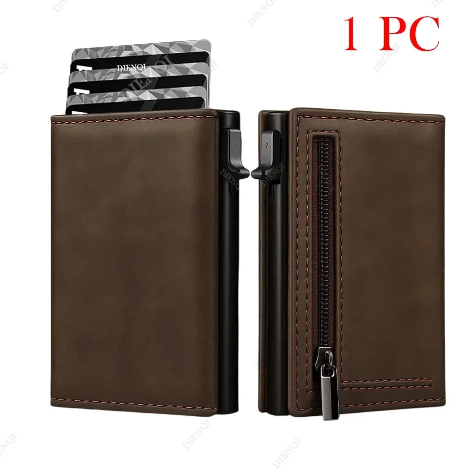 Luxury Carbon Fiber Wallet - Minimalist RFID Cardholder