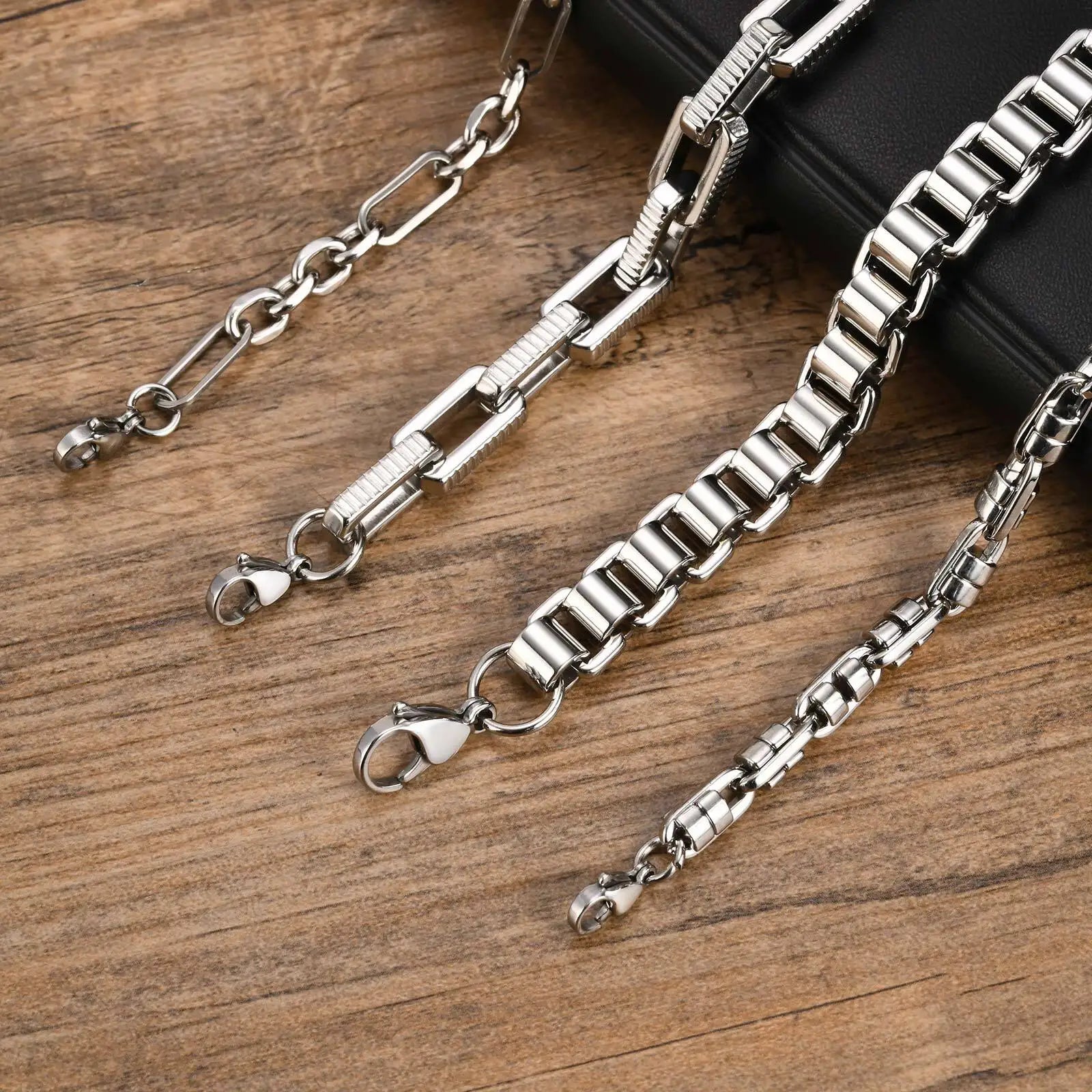 Premium Men's Chain Bracelet - Anti-Allergy Stainless Steel