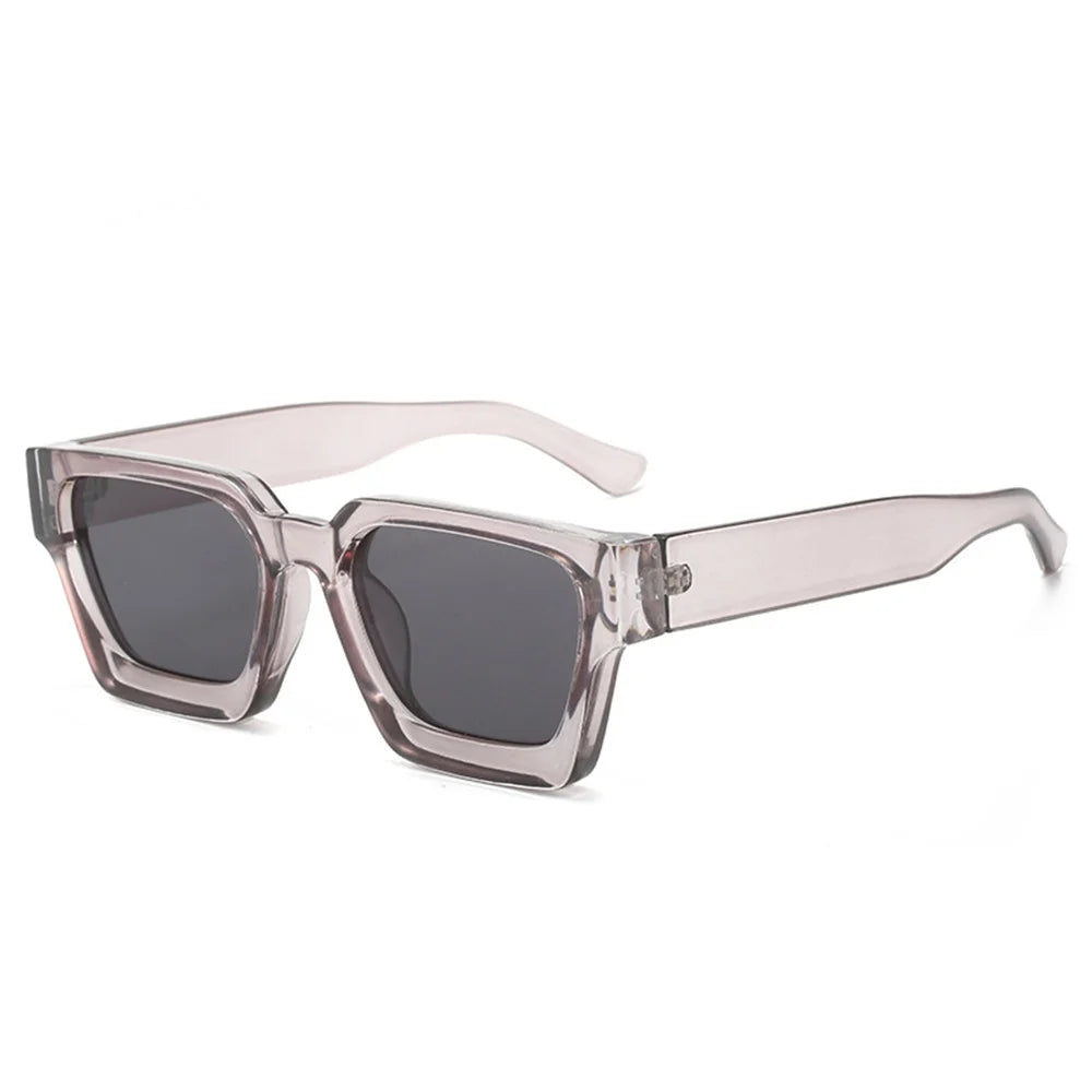 Designer Square Frame Sunglasses - UV400 Retro Shades