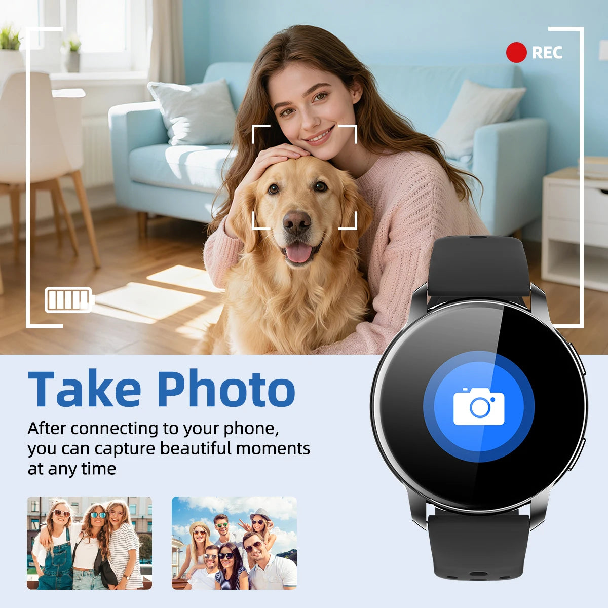 Premium Smart Watch - 1.46 HD Display Bluetooth Call & Fitness Tracker