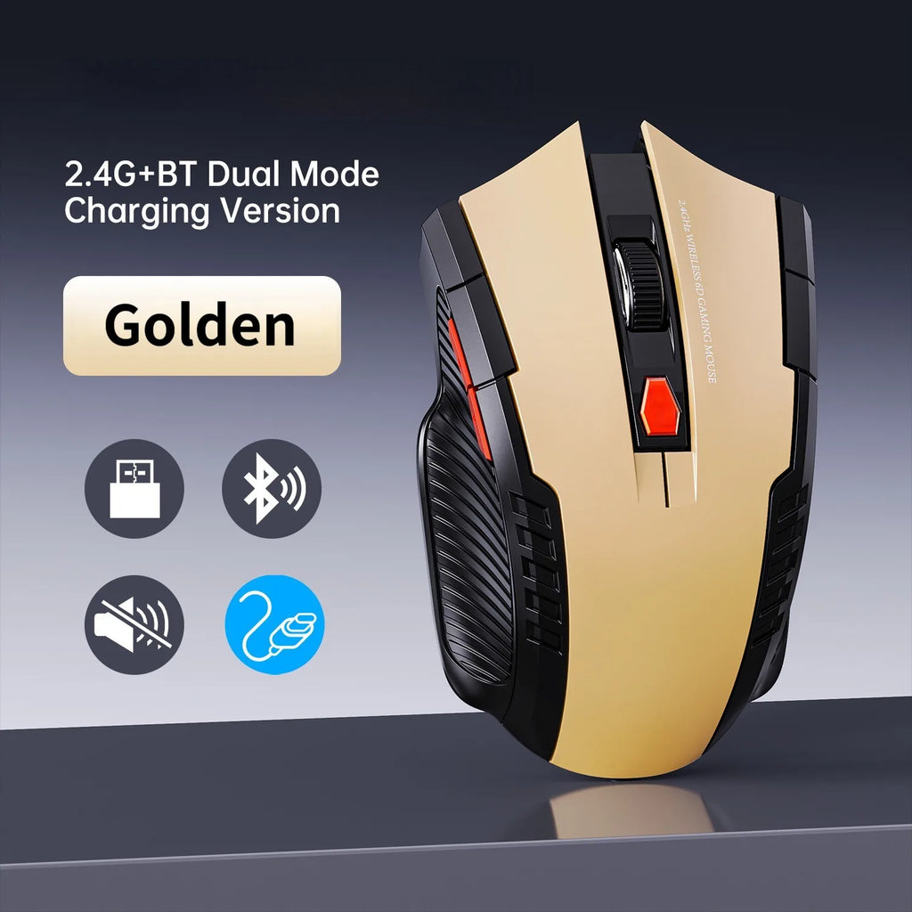 Premium Silent Wireless Mouse - 1600DPI Ergonomic Design