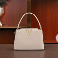 Elegant V-Shaped Bucket Bag - Trendy Women's Small Messenger
