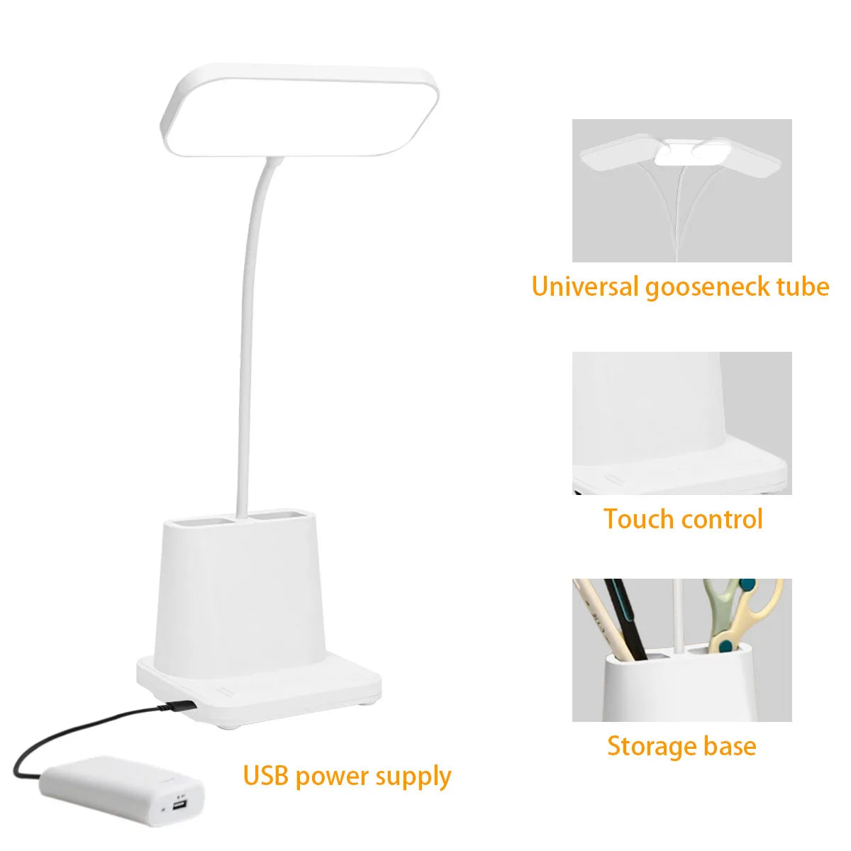 Premium Dimmable LED Desk Lamp - Modern Home Office Lighting