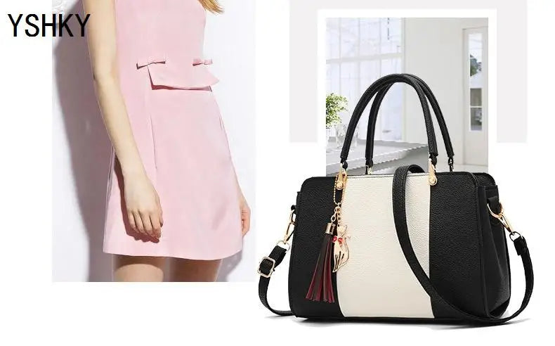 Elegant Women Shoulder Bag - Versatile Faux Suede