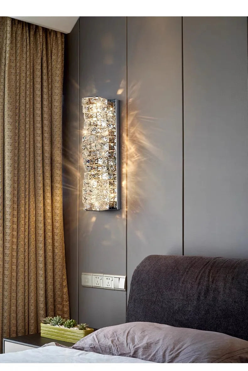 Elegant Luxury Crystal Wall Lamp - Modern Minimalist Design