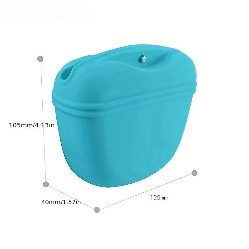 Premium Silicone Dog Treat Pouch - Portable Training Bag