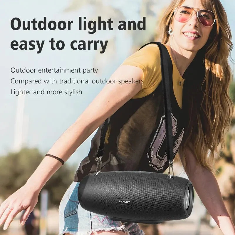 Portable Bluetooth Speaker - 60W Heavy Bass Wireless Audio