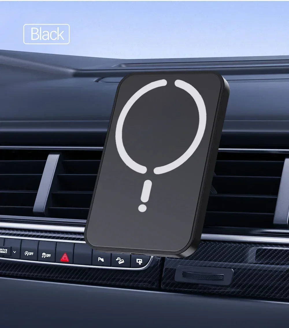 Premium Magnetic Car Mount - Wireless Charger & GPS Stand