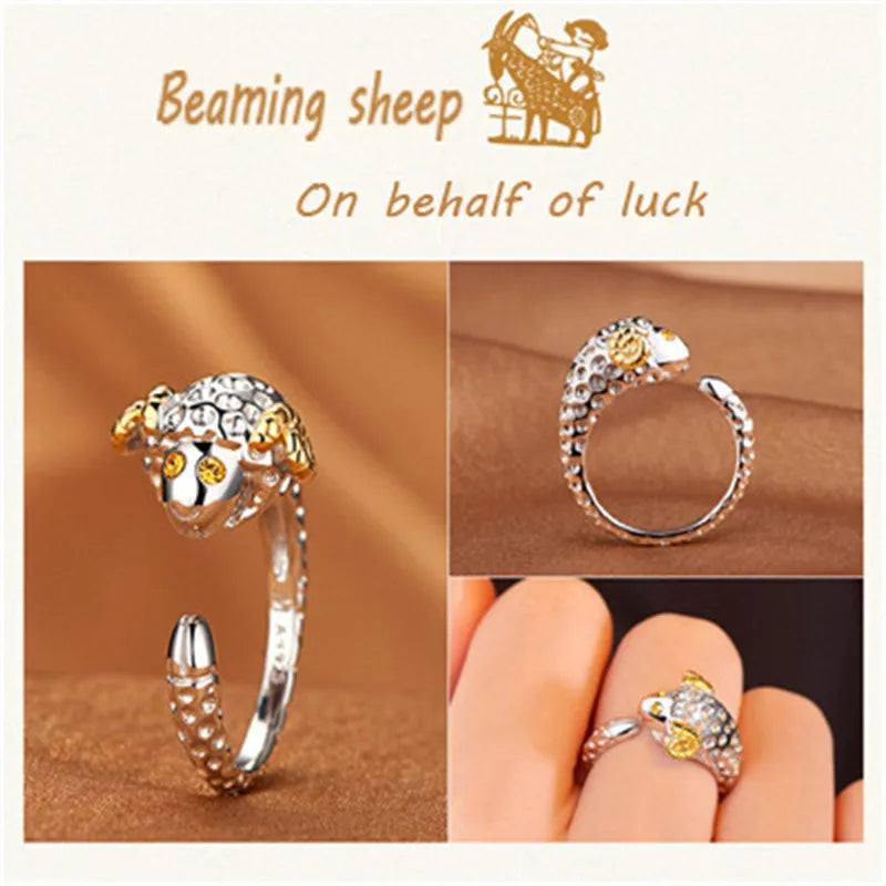 Luxury Crystal Animal Ring - Adjustable Statement Jewelry