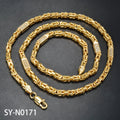Luxury 18K Gold Plated Snack Chain Necklace - Elegant 24in/28in