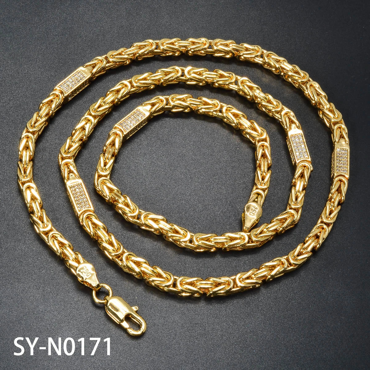 Luxury 18K Gold Plated Snack Chain Necklace - Elegant 24in/28in