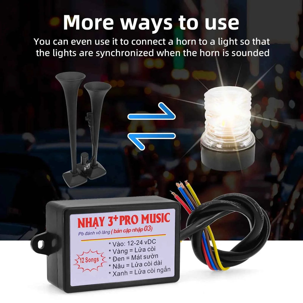 Premium Car Horn Controller - Wireless Sound Effect Switcher