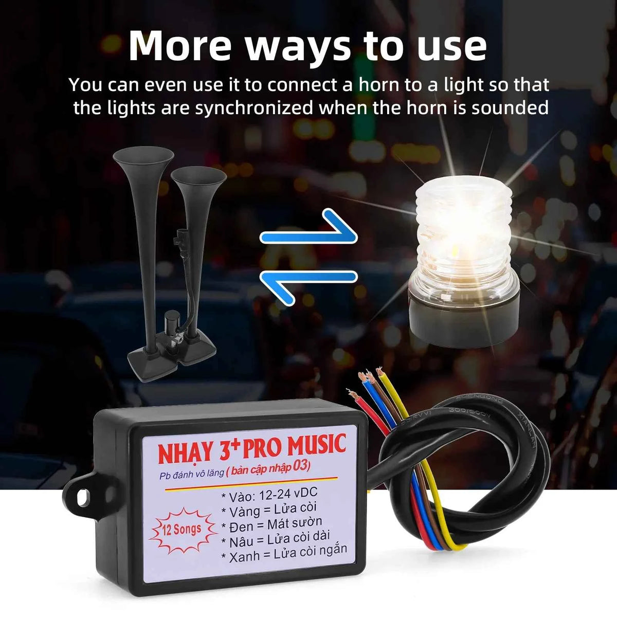Premium Car Horn Controller - Wireless Sound Effect Switcher