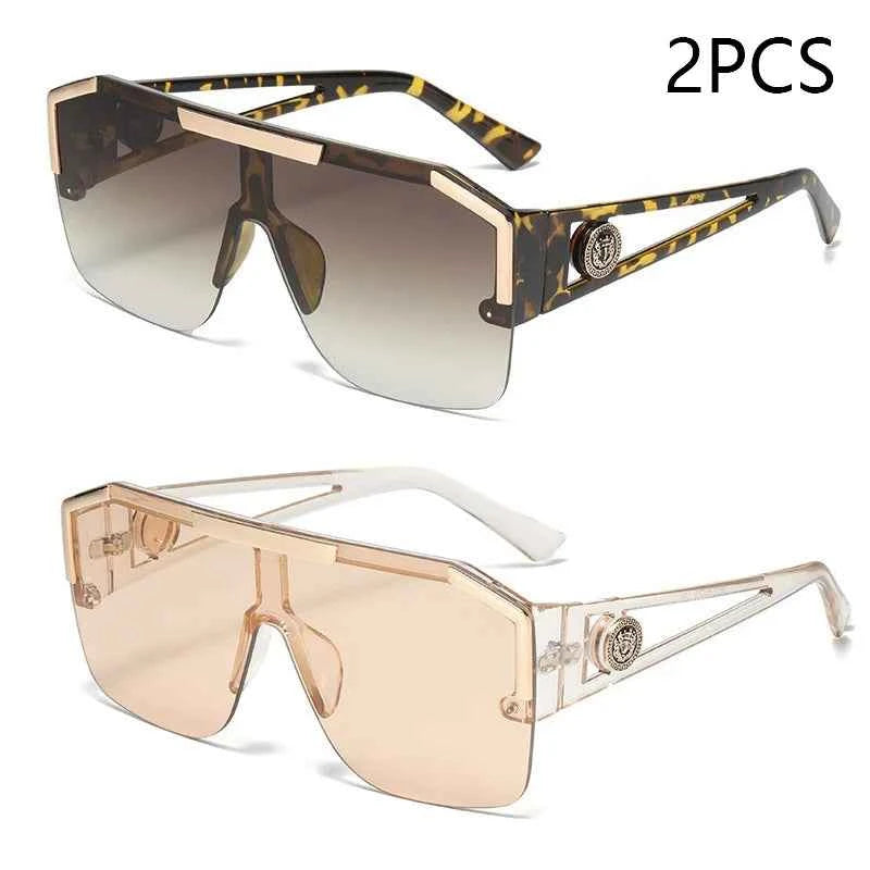 Premium Oversized Square Sunglasses - UV400 Gradient Lenses