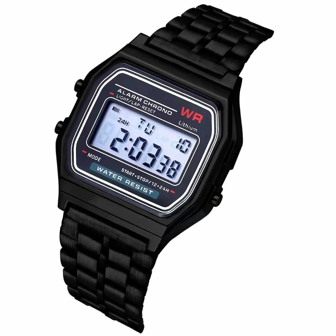 Elegant Digital Sports Watch - Multi-Functional LED Timepiece