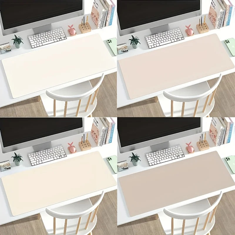 Premium Large Faux Leather Desk Pad - Non-Slip & Waterproof