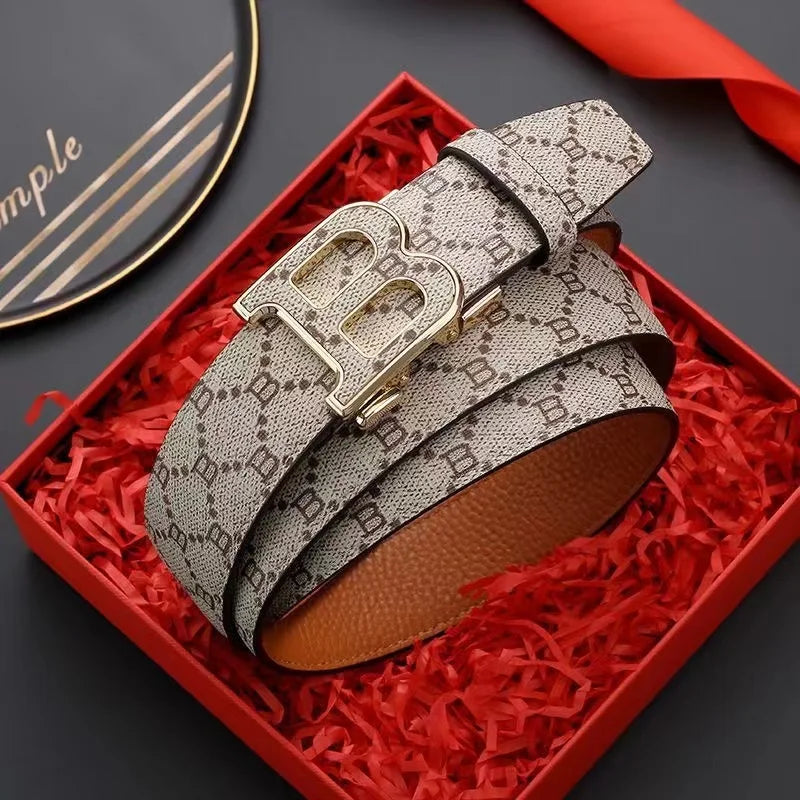 Premium Men's Business Belt - Elegant Alloy Needle Buckle