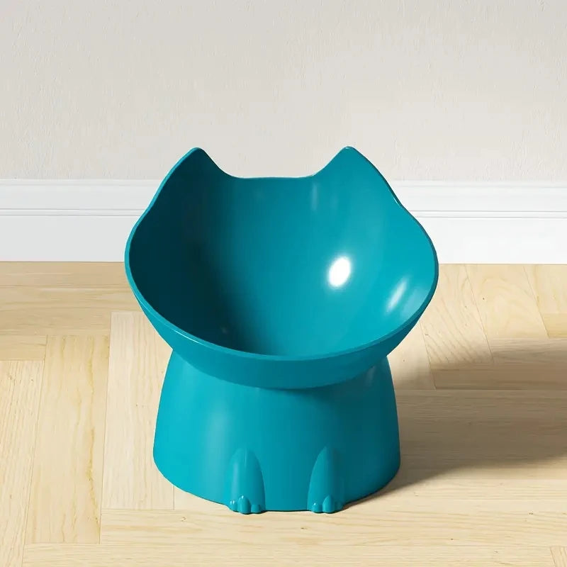Premium Elevated Cat Bowl - Anti-Tip Tilted Design