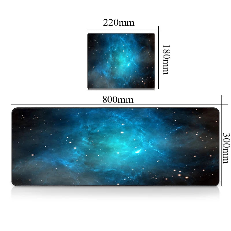 Premium Gaming Desk Mat - Large Mousepad with Galaxy Design