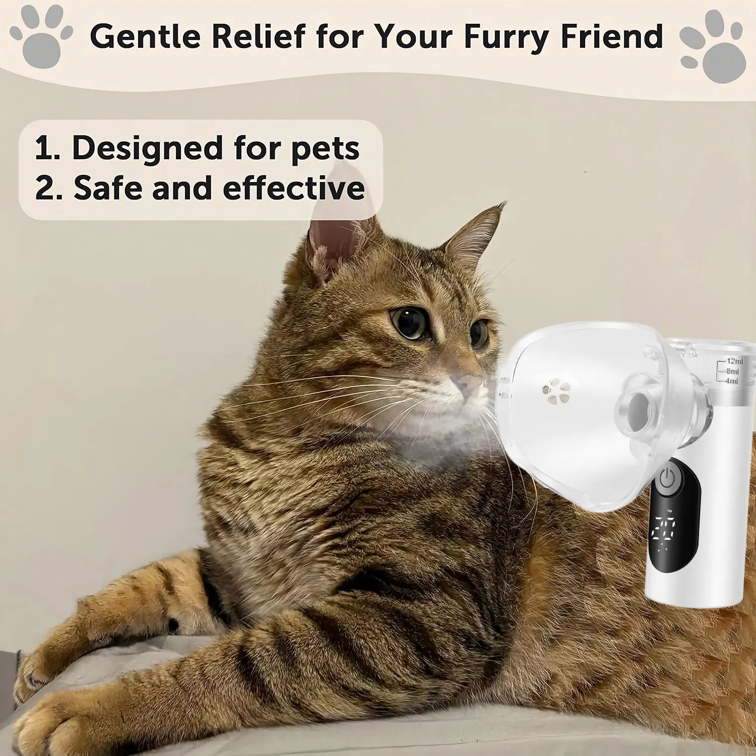 Premium Pet Portable Nebulizer - Handheld Atomizer for Animals