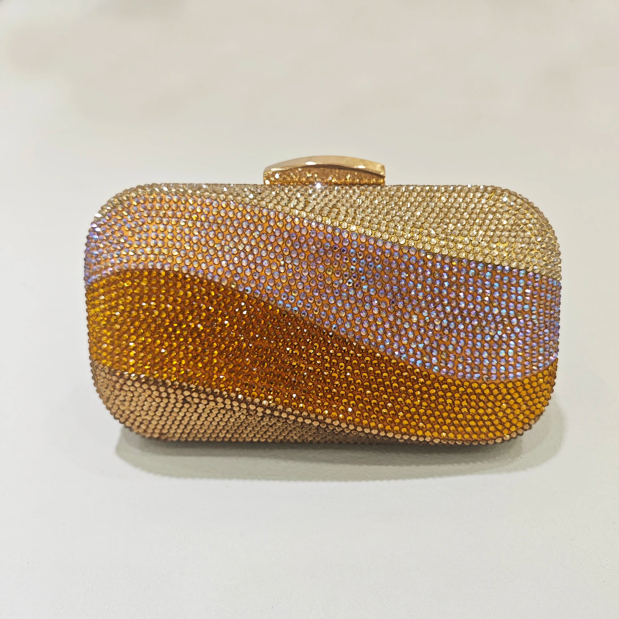 Elegant Crystal Clutch Evening Bag - Luxury Minaudiere Handbag