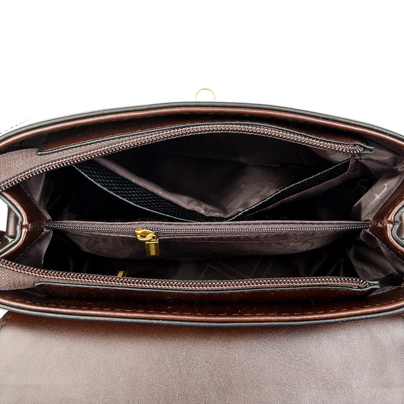 Elegant Leather Shoulder Crossbody Bag - Luxury Designer Style
