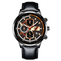 Elegant Men's Calendar Watch - Leather Business Style