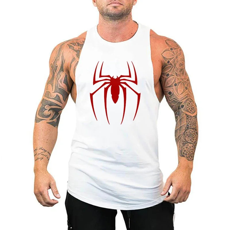 Breathable Men's Running Tank Top - Cotton Gym Sleeveless Shirt