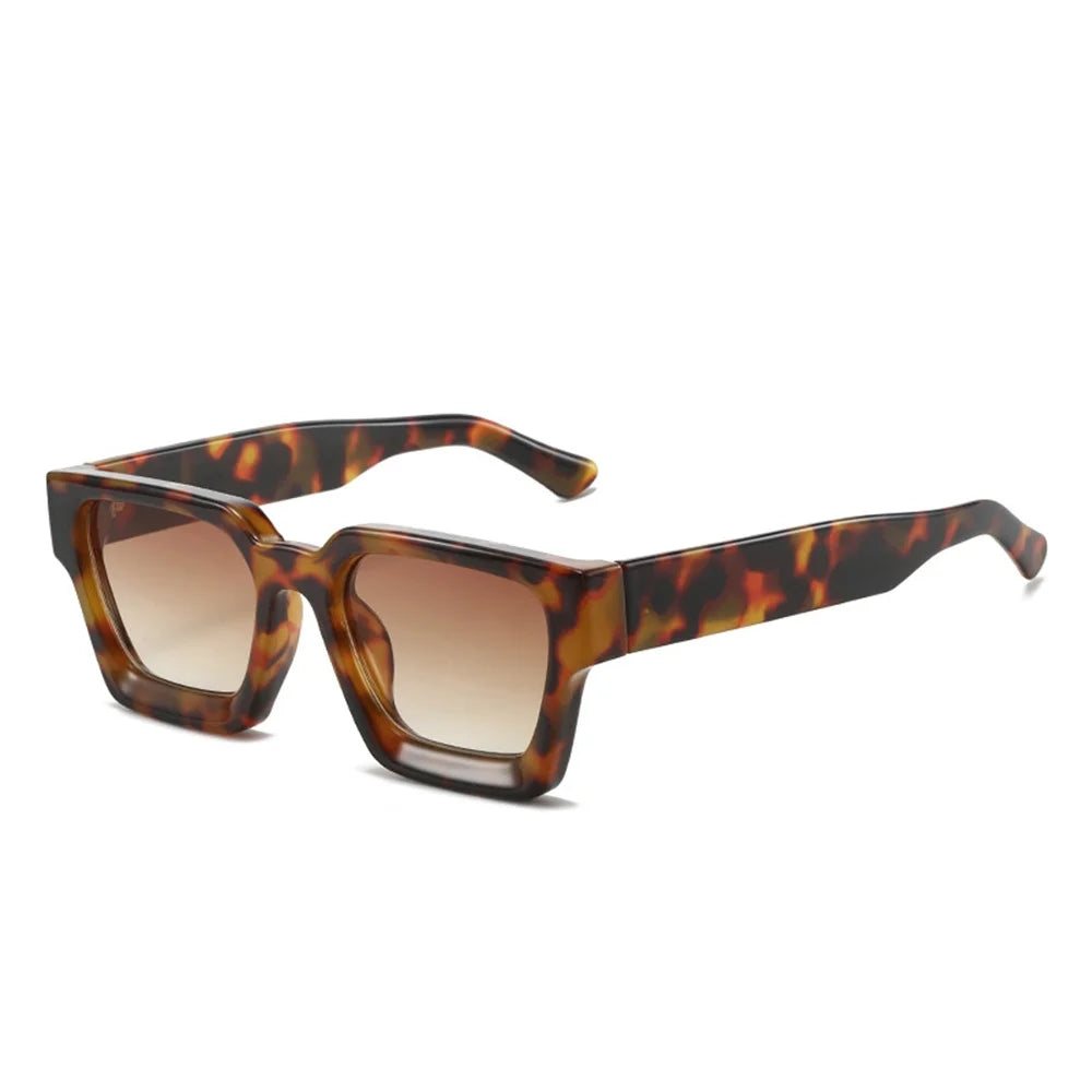 Designer Square Frame Sunglasses - UV400 Retro Shades