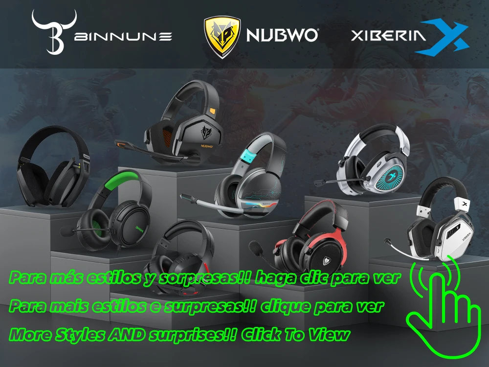 Premium Dual Wireless Gaming Headset - 2.4GHz & Bluetooth 5.3