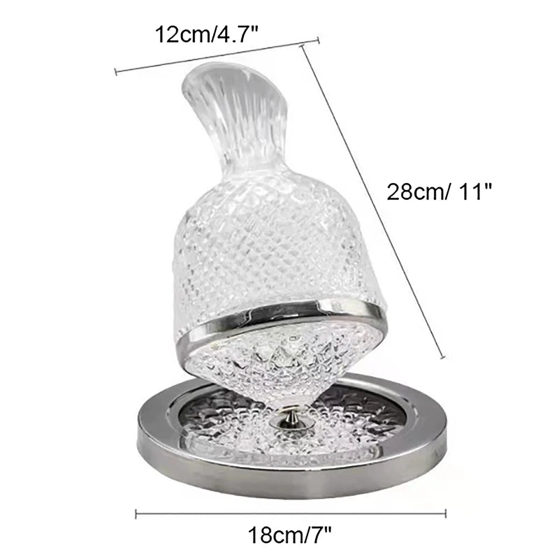 Premium Crystal Glass 360 Rotating Wine Decanter - 1500ml