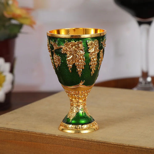 Elegant Mini Vodka Goblet - Retro Alloy Chalice
