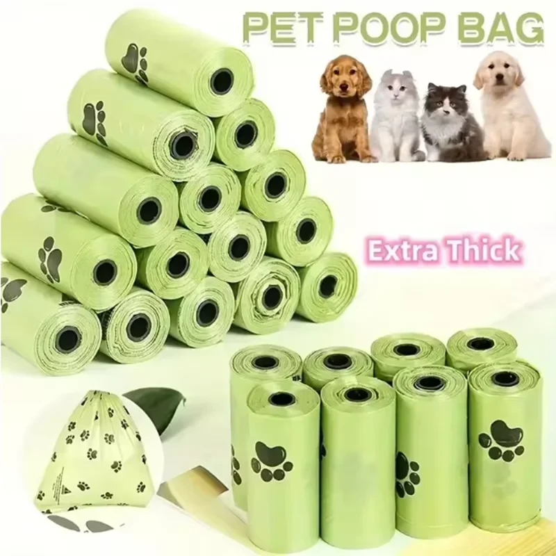 Premium Biodegradable Dog Poop Bags - Thick & Portable