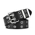 Luxury Women Leather Belt with Chain - Retro Punk Pin Buckle